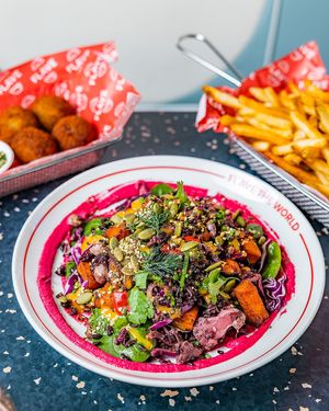Our glorious Roasty Reds bowl.  at Flave in Darlinghurst