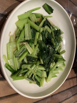 Water spinach (fried vegetables)  at Saijiki - 咲璽季 in Osaka