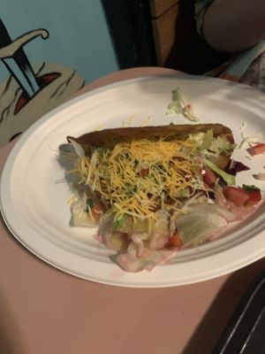 Veggie taco  at Pokez in San Diego