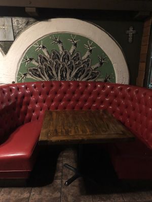 Seating area  at Pokez in San Diego