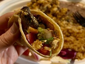 Tom’s deep plate in the corner tortilla   at Pokez in San Diego