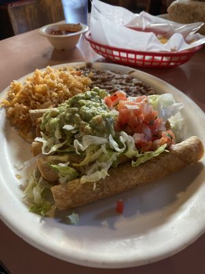 Vegan potato rolled tacos  at Pokez in San Diego
