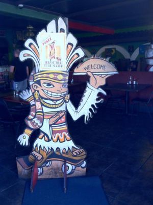 Outside at Pokez in San Diego