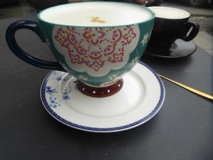 Vegan cappuccino at Złoty Osioł  in Katowice