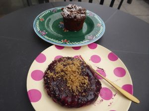 Muffin and pastry at Złoty Osioł  in Katowice