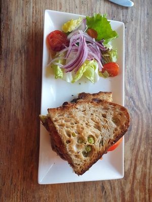 Vegan toastie at Hollywood Cafe in Hollywood