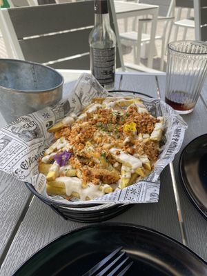 Tofu Fries  at Rúkula Vegan Food in Malaga
