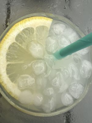 Homemade lemonade  at Rúkula Vegan Food in Malaga