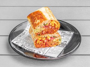 Burrito mexicano at Rúkula Vegan Food in Malaga