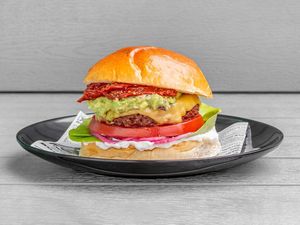 Burger Tehuacán  at Rúkula Vegan Food in Malaga