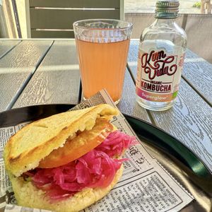 Arepa #Veganuary at Rúkula Vegan Food in Malaga