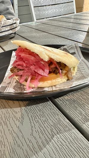 Arepa  at Rúkula Vegan Food in Malaga