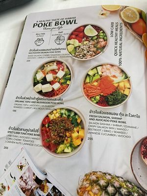 Menu  at Ohkajhu Organic Restaurant in Pattaya
