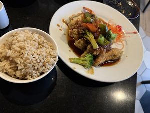 Veg Ribbon Fish w Garlic Sauce   at Kiko Japanese Cuisine in Winter Springs