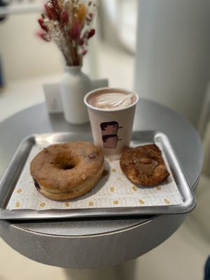 Praliné mocha, donut, Kouign-amann  at Buddy Buddy in Paris