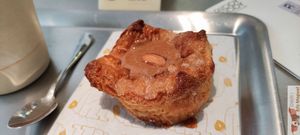 kouign amann with peanut butter at Buddy Buddy in Paris