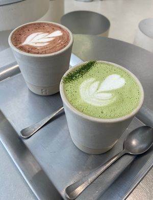 Matcha & praliné chocolat   at Buddy Buddy in Paris