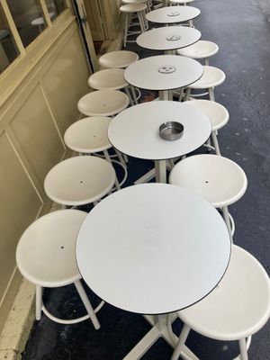 Terrace at Buddy Buddy in Paris