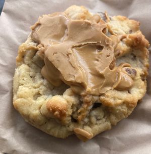 Overly expensive cookie (Land & Monkeys cookies are 10 times better) at Buddy Buddy in Paris