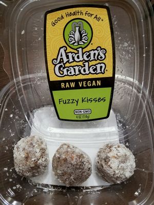 Fuzzy Kisses, great vegan snack! at Arden's Garden in East Point