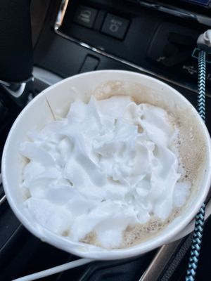 Special mocha w/whipped cream   at The Pine Heart Café in Spokane