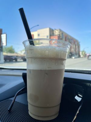 Latte  at The Pine Heart Café in Spokane