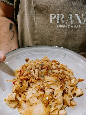 Pad thai  at Oásis da Lagoa in Vila Nova De Santo Andre