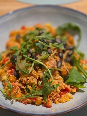 Couscous at Oásis da Lagoa in Vila Nova De Santo Andre