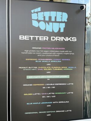 Menu  at The Better Donut - temporarily closed in Tulum
