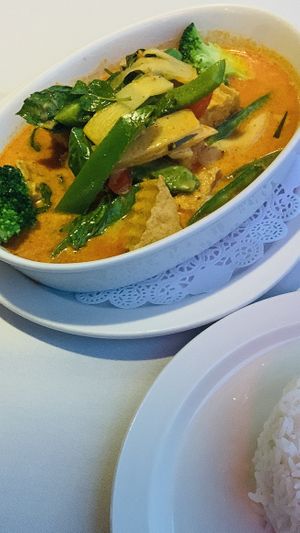 Red curry with tofu  at Thai On The Beach in Fort Lauderdale