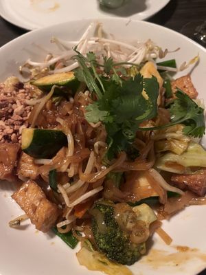 Pad Thai with veggies and tofu   at Supannee House of Thai Restaurant & Catering in San Diego