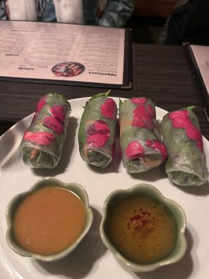 Summer rolls   at Supannee House of Thai Restaurant & Catering in San Diego