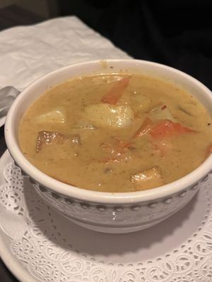 Yellow curry   at Supannee House of Thai Restaurant & Catering in San Diego