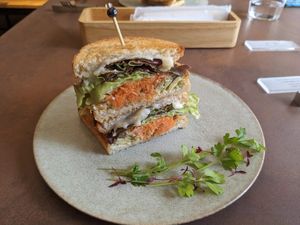 Avocado Sandwich at Cafe Gallery Sun 燦 in Kyoto