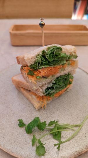 Avocado sandwich at Cafe Gallery Sun 燦 in Kyoto