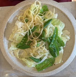 Very tasty pasta  at Cafe Gallery Sun 燦 in Kyoto