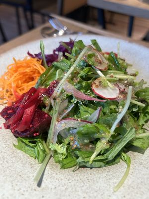 Side salad  at Cafe Gallery Sun 燦 in Kyoto