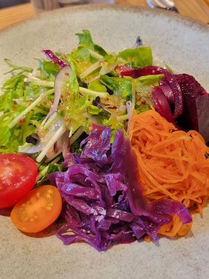 Salad part of the lunch set. Very nice at Cafe Gallery Sun 燦 in Kyoto