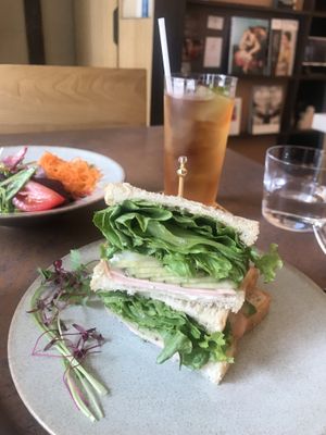 Ham&vegetables  at Cafe Gallery Sun 燦 in Kyoto