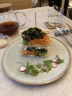 Avocado sandwich   at Cafe Gallery Sun 燦 in Kyoto