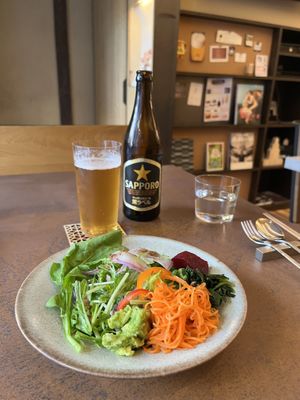 Simple but very tasty and fresh  at Cafe Gallery Sun 燦 in Kyoto