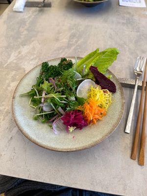 追加サラダ(included salad)  at Cafe Gallery Sun 燦 in Kyoto