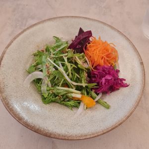 Appetizer salad at Cafe Gallery Sun 燦 in Kyoto