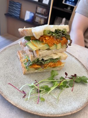 avocado sandwich  at Cafe Gallery Sun 燦 in Kyoto