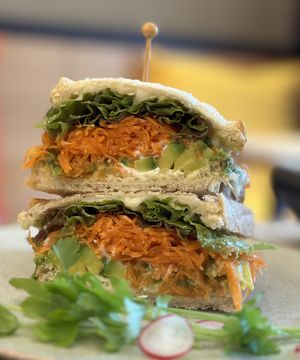 Avocado sandwich, tasted even better than it looked!! 🥑   at Cafe Gallery Sun 燦 in Kyoto