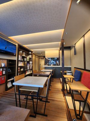 Interior at Cafe Gallery Sun 燦 in Kyoto