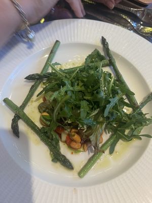 Asparagus starter  at La Luna   in Pontyclun