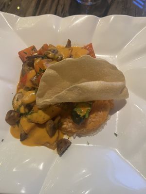 Thai red curryy  at La Luna   in Pontyclun