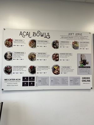 Menu  at Wild Berry Acai in Nashville