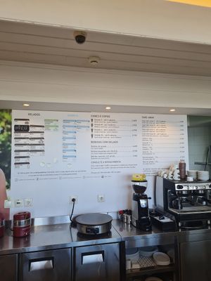 Menu at Artisani in Cascais